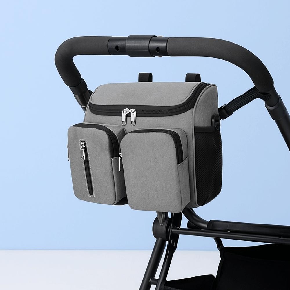 Multi-Pocket Mommy Shoulder Bag Oxford Cloth Diaper Bag Organizer  Strolling Baby Artifact