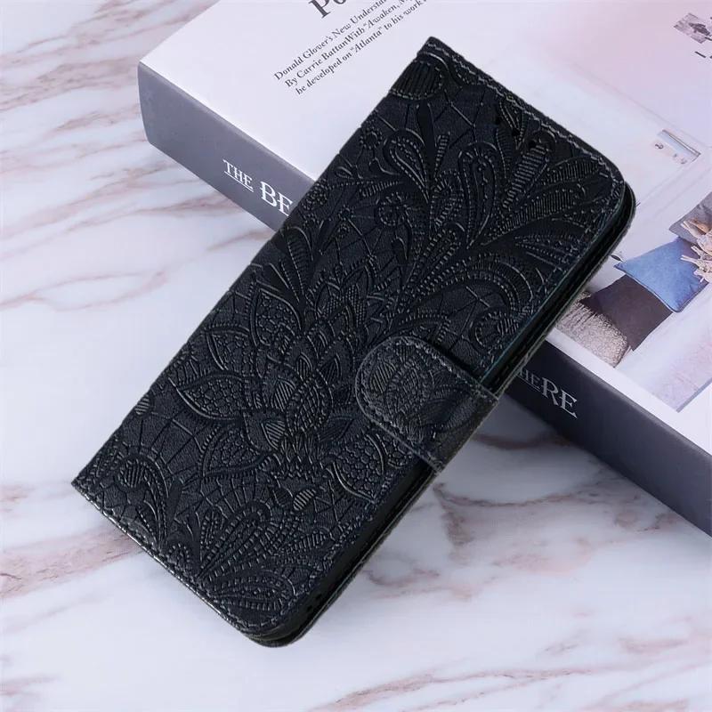 Чехол-книжка для Xiaomi Note 13 14 Pro Plus 4G 5G Redmi 14C A3 13C Poco X6 M6 C65 Цветочный кожаный кошелек с откидной крышкой, подставкой, слотами для карт