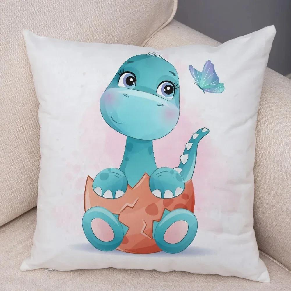Мультфильм Юрский динозавр Декоративная наволочка для автомобиля Украшения для офиса Гостиная Диван Домашняя наволочка