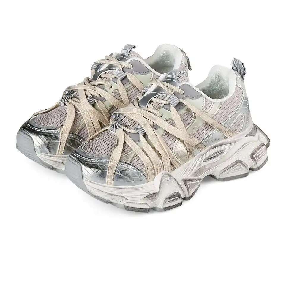 Sports Shoes Women Sneakers Spring New Style, Thick Sole Height Increasing, Versatile And Walking Shoes Casual Sports Shoes