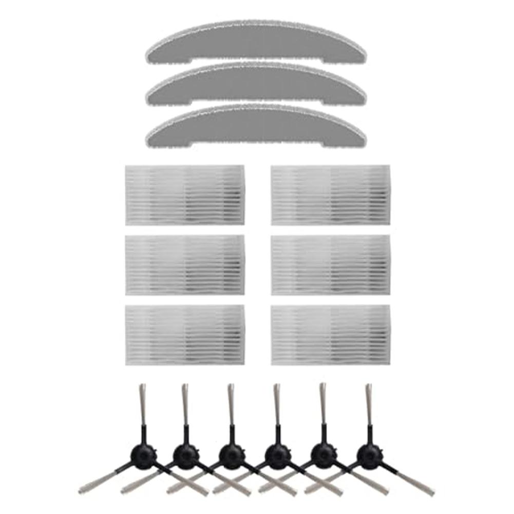 For Vexilar For Cleanova W7/W11 Vacuum Side Brush Filter Mop Cloth Replacement Kit Cleaning Accessories Parts Set Home Appliance
