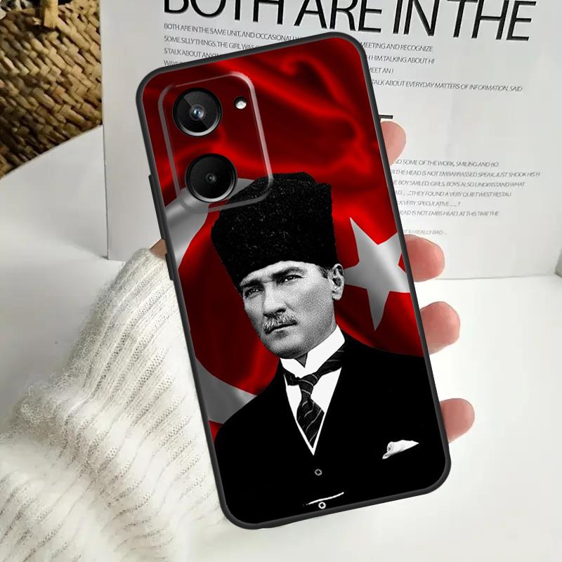 Турция Мустафа Кемаль Ататюрк Для Realme GT6 GT7 15 Pro 10 11 12 13 14 Pro Plus C55 C71 C75 C67 C63 C61 C53 C35 C65 Чехол
