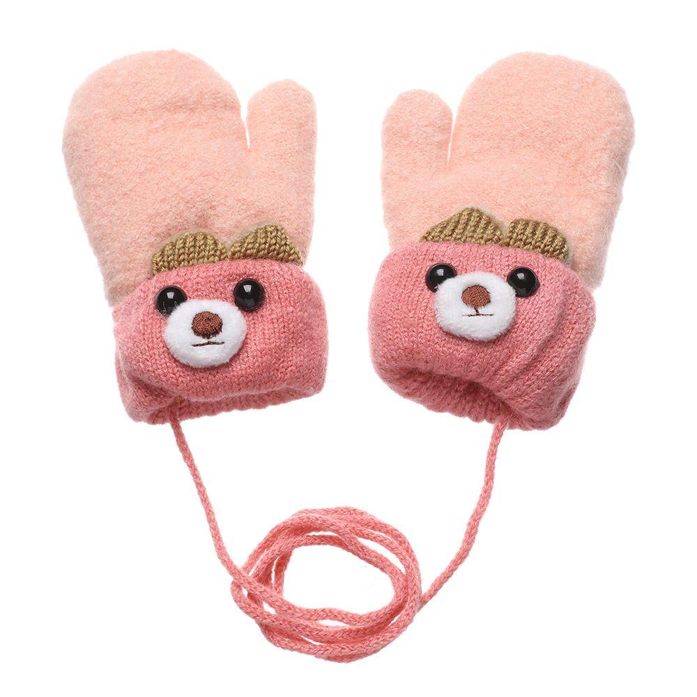 New Hot Elastic Boys Girls Cute Cartoon Kids Gloves Knitted Mittens Thick Warm