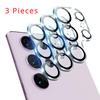 3 Pack Galaxy S24 Ultra Camera Lens Protector Tempered Glass 9H Scratch Resistant For Samsung S24 S23 Plus Protective Film