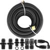 AN6 3/8" Car Accessories PTFE Fuel Line Kit AN6 4.5M PTFE AN Fittings Adapter LS Swap EFI E85 For 4L60E 4L65E Automatic Transmission Cooler Line Kit