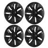 4 шт. 19-дюймовые колпаки на колесные диски, матово-черные, спортивный дизайн, замена для Tesla Model Y 2020–2022