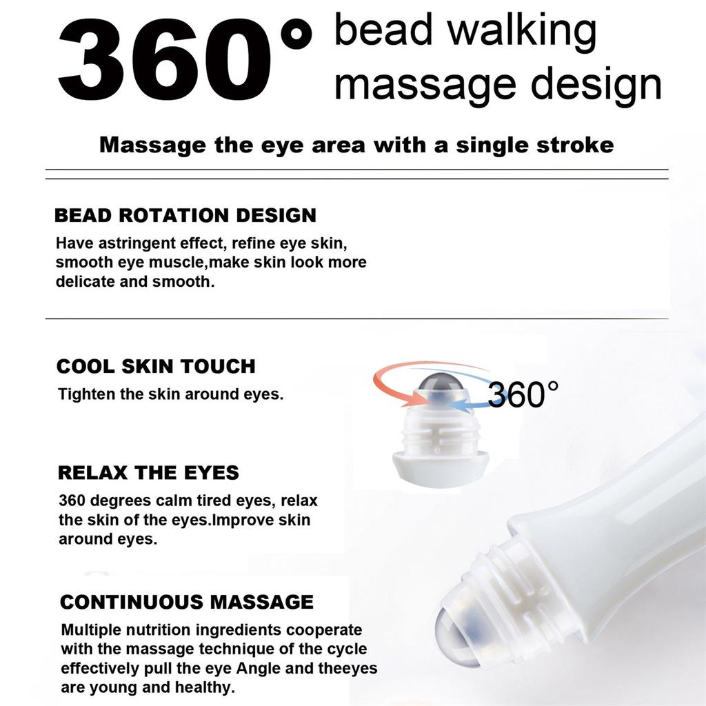 Крем-стик для глаз с ретинолом и кофеином, увлажняющий и увлажняющий для уменьшения тонких линий под веками, 15 мл