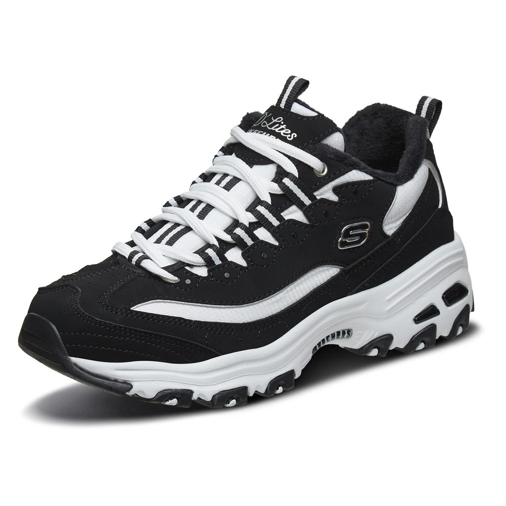 Skechers D'Lites 1.0 White/Black Women's 66666125-BKW
