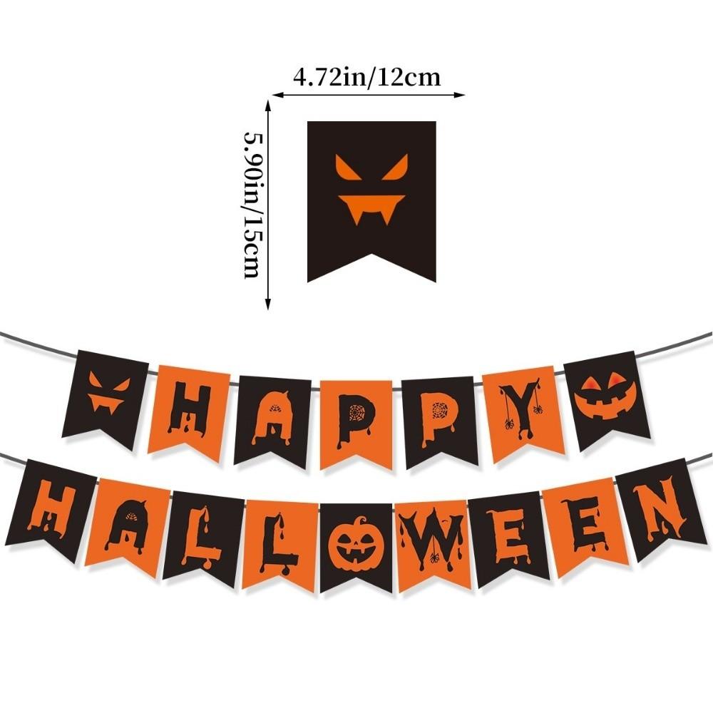 Paper Happy Birthday Banner Cartoon Halloween Birthday Decorations  Birthday Baby Shower