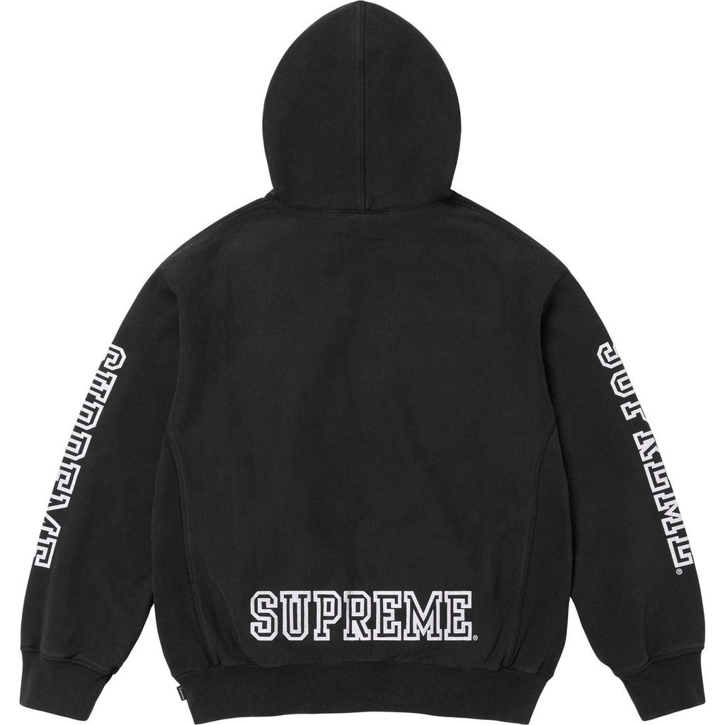Supreme Худи с рукавами в стиле колледжа FW24 WEEK5 логотип Унисекс SUP-FW24-108