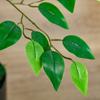 Artificial Tree, Ficus Artificial Plant, Realistic Look, Cement Pot, 135 cm, Easy Care, Plastic, Green