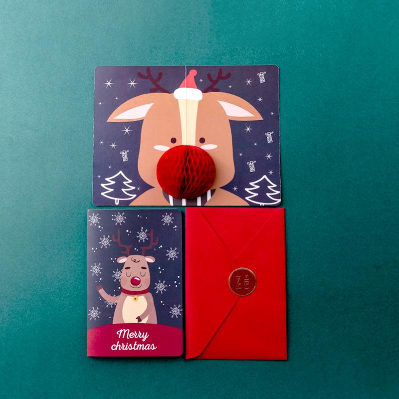 Рождественская открытка 3D всплывающая открытка с Сантой Поздравительные открытки С Рождеством Новогодняя открытка Приглашение на рождественскую вечеринку Подарочные открытки