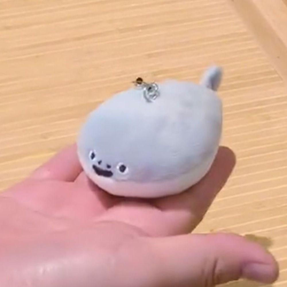 Soft Squeeze Plush Fish Pendant Plush Stuffed Chirping Keyring Squeak Sacabambaspis Keychain Kids