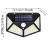 IP65 Waterproof Motion Sensor Light 100 LED Beads Solar Lamp Solar Street Lights  Wall