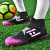 35-45Унисекс футбольные бутсы Молодежные футбольные бутсы большого размера Резиновая мягкая подошва с длинными ногтями AG Профессиональные тренировочные футбольные бутсы с искусственным газоном