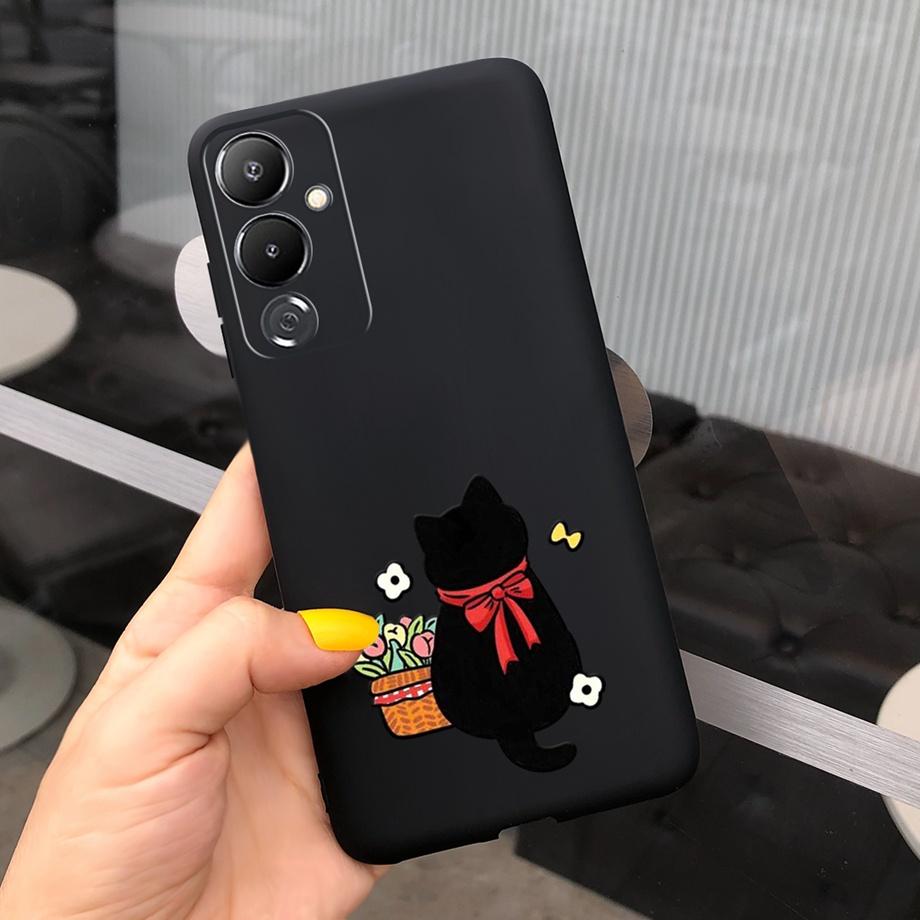 For Pova 4 Pro Pova4 Phone Case Soft Silicone Luxury TPU Fundas For Tecno Pova LD7 Pova 4Pro LG8n Cool Black Matte Bumper Capas