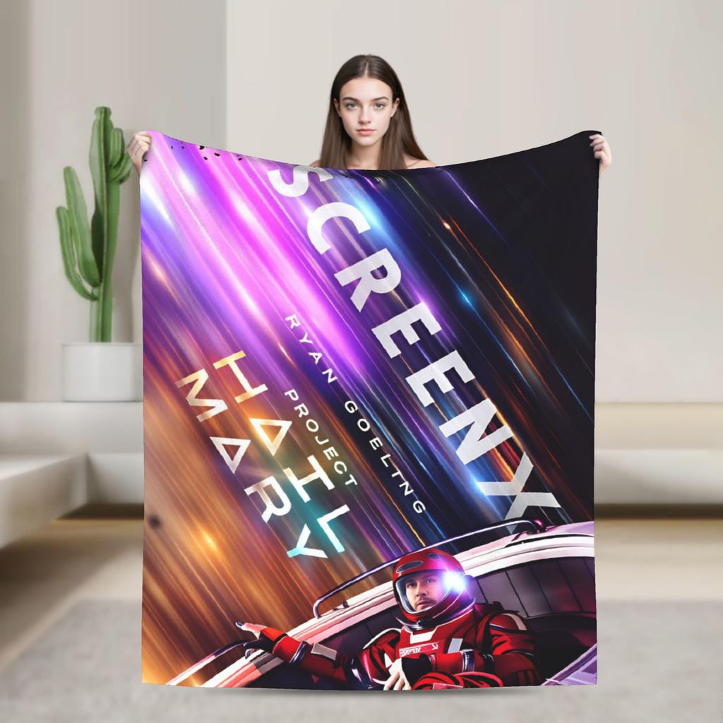 Ryland Grace Project Hail Mary Fan Concept Art Blankets Cozy Throw Blanket Spring Adults Girls Outdoor Picnic Bedspread