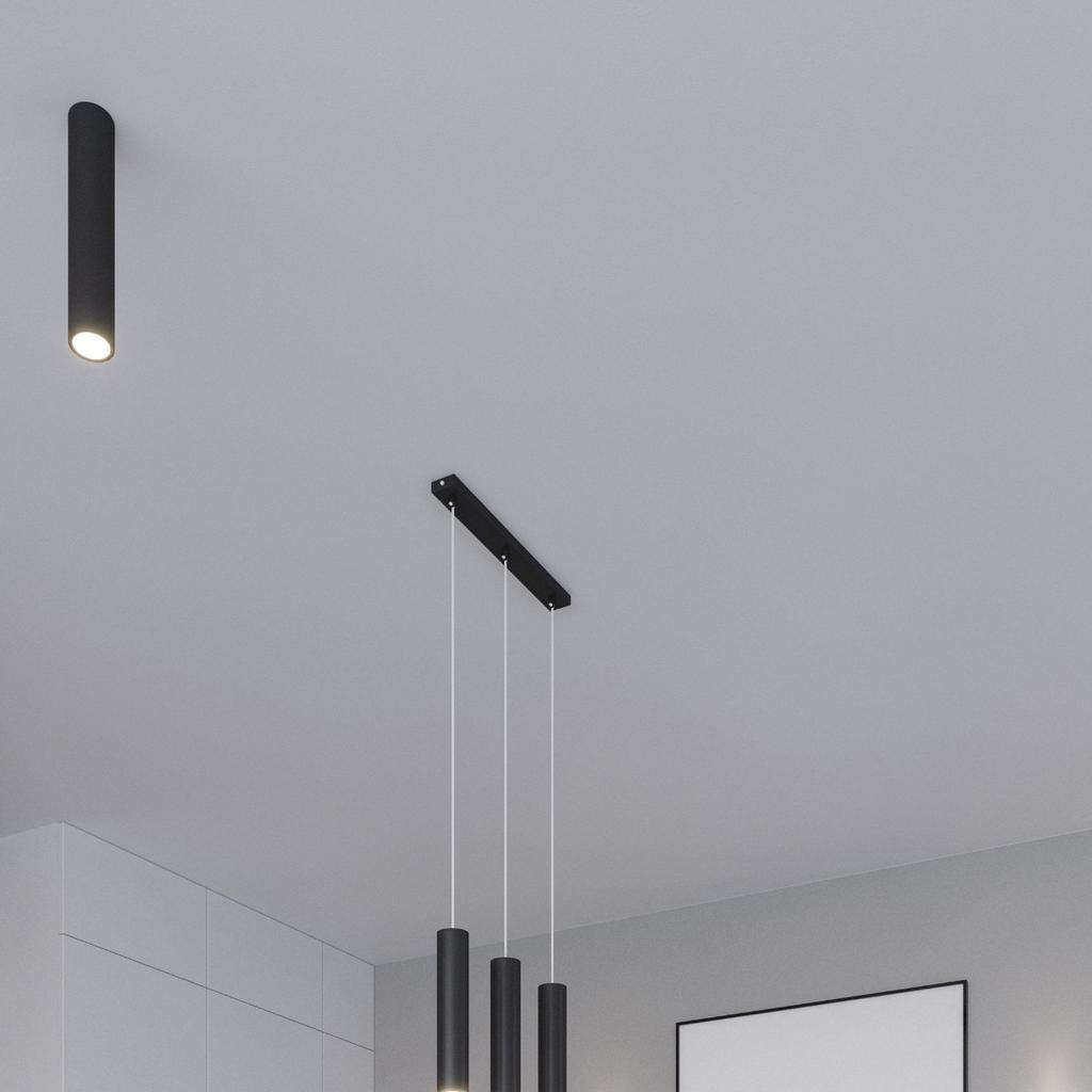 Lampa Wisząca Lagos 1 Gu10 Czarny Sollux Sl.0327
