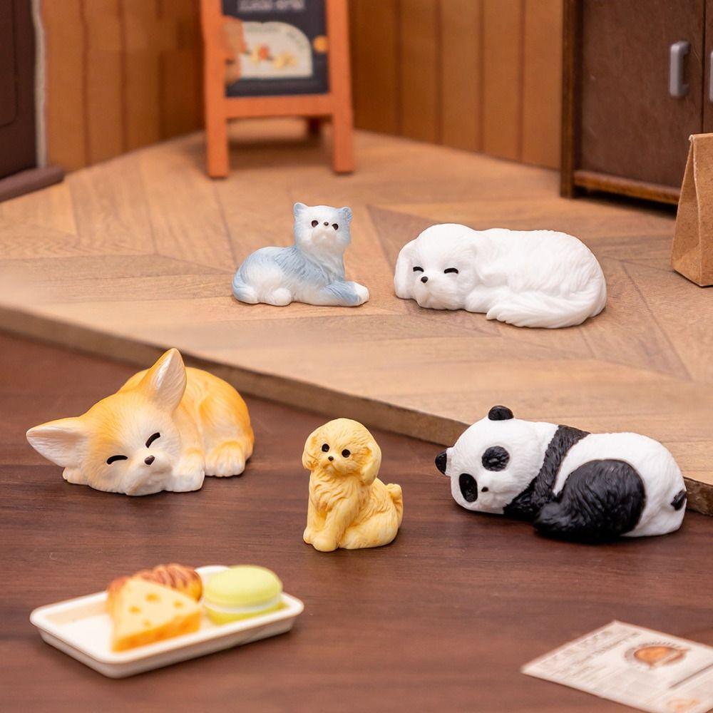 DIY Crafts мультяшная статуя щенка милый микро ландшафтный дизайн новые мини фигурки животных