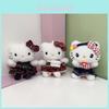 Плюшевая игрушка Hello Kitty с джинсовым узором и мультяшным дизайном для детского подарка