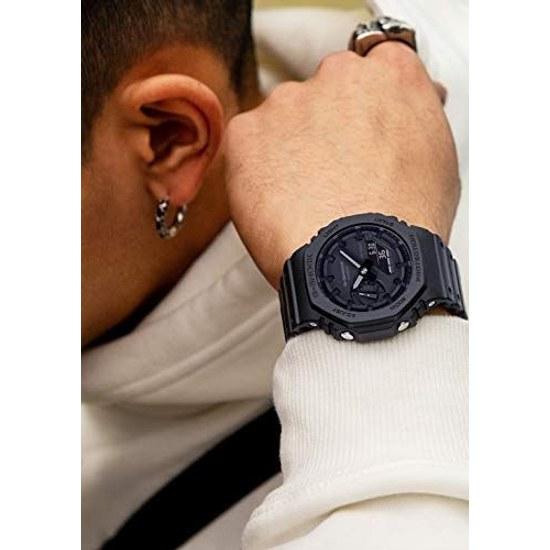 Мужские наручные часы Casio G-Shock с защитой Carbon Core Guard GA-2100-1A1JF Черные