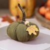 Mini Knit Pumpkins Desktop Ornaments Autumn Fabric Artificial Pumpkin Crafts for Fall Thanksgiving Harvest Festival Halloween Home Decor