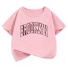 Модный летний/весенний топ с коротким рукавом и принтом 'Brooklyn' для мальчиков и девочек, повседневный
