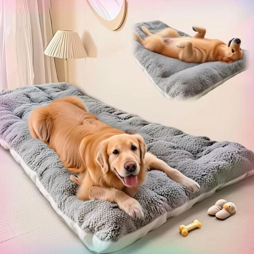 Portable Thickened Dog Bed Mat Super Soft Keep Warm Sleeping Pad Double-Sided Use Pet Mat Winter Use