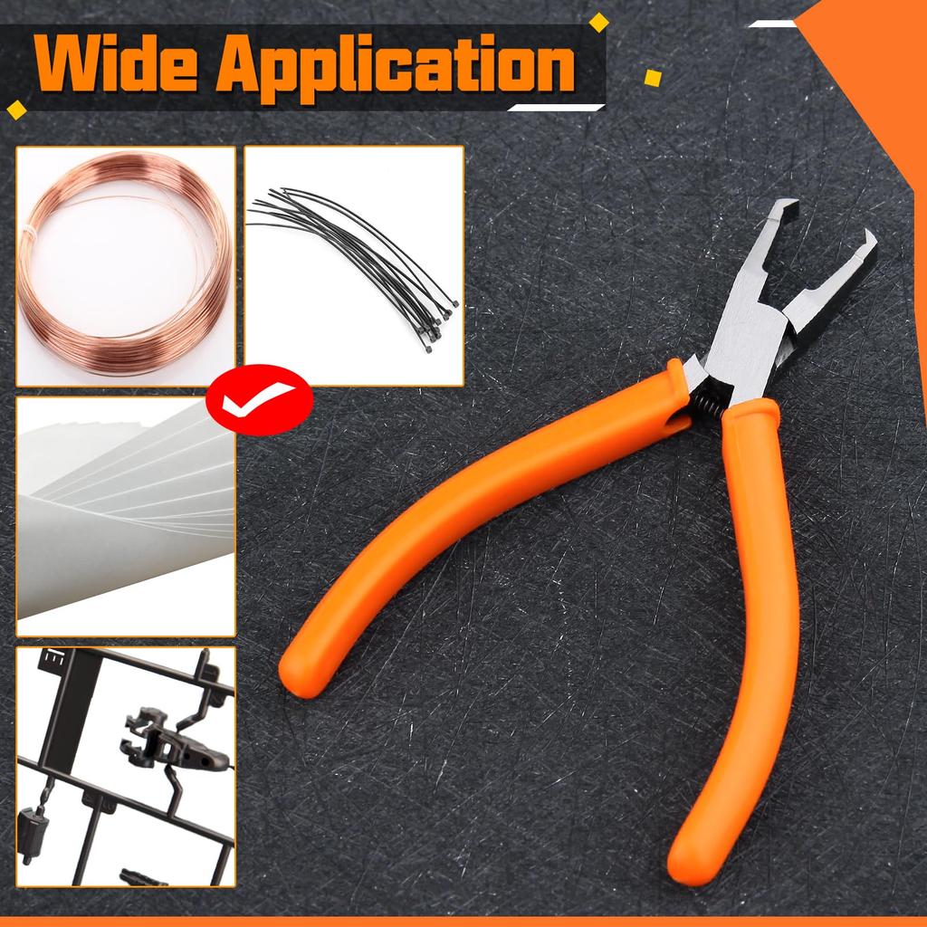 SPEEDWOX 110mm Plastic End Straight Precision End Nippers for Printed Circuit Miniature End Angle for Professional Hobbies Nippers, Small, Powerful,