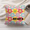 Fashion MMaryQQuant Cushion Cover Silky Short Plush Invisible Zipper Dustproof Sofa Pillow Case for Home Decor