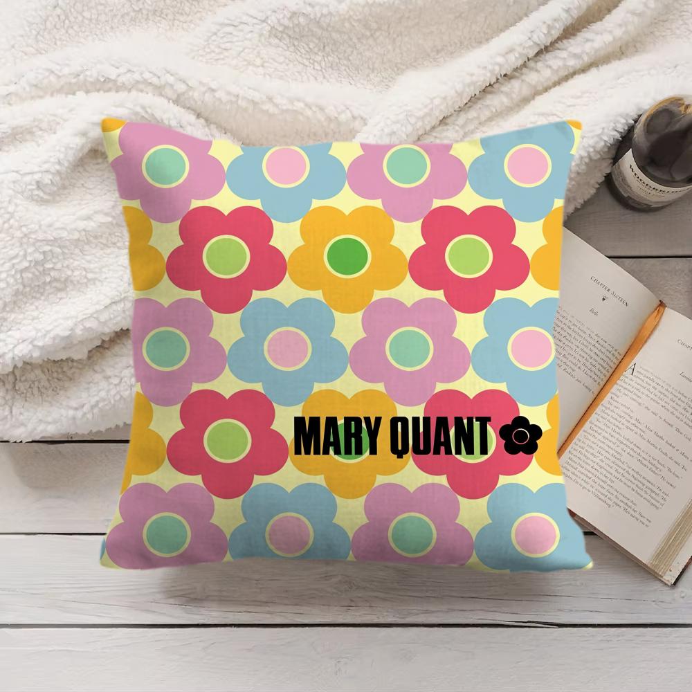 Fashion MMaryQQuant Cushion Cover Silky Short Plush Invisible Zipper Dustproof Sofa Pillow Case for Home Decor