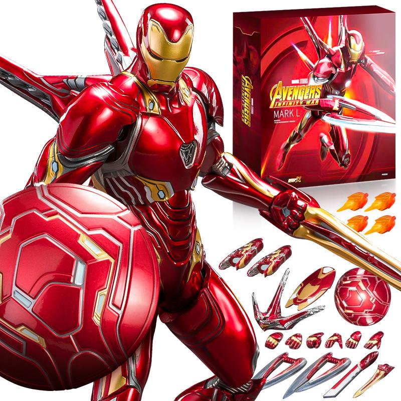 ZD Toys Фигурка Железного Человека Марк 35 Красная Креветка Железный Человек MK 24 MK 22 MK 47 Тони Старк Фигурка Железного Человека Экшн Коллекционная Игрушка Подарок