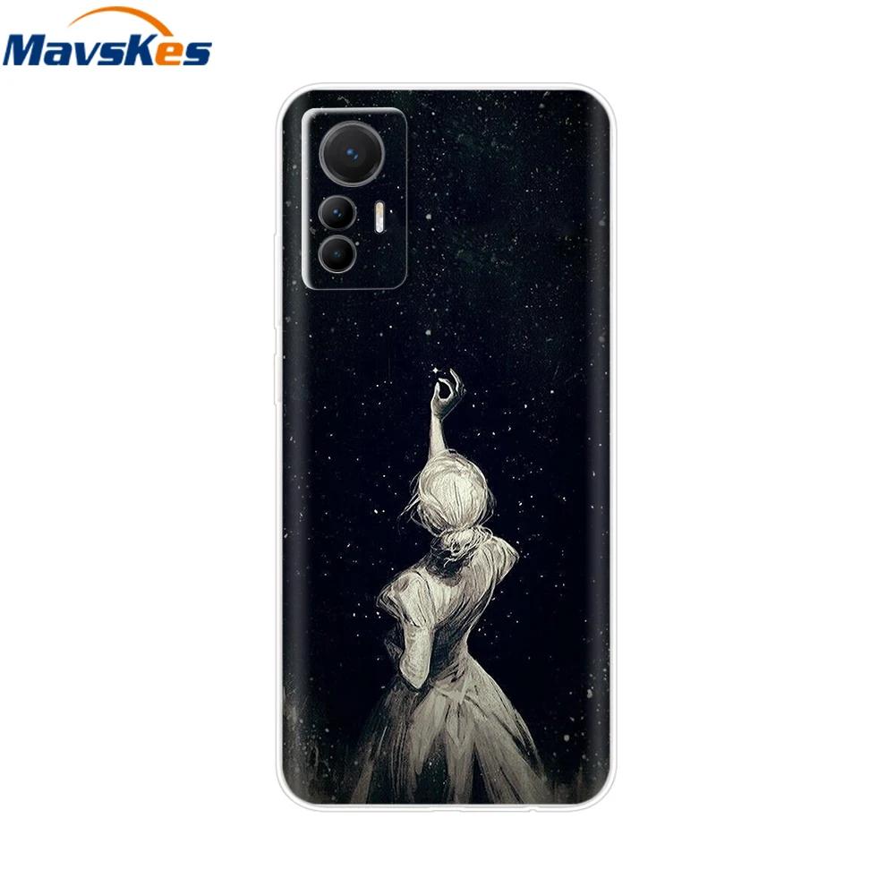 Для Xiaomi Redmi Note 12S Чехол Redmi Note12S Телефон Силиконовая Задняя Крышка Для Redmi Note 12S 12 s Чехлы Защитный Корпус Крышка Capas