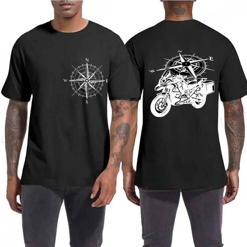 Мотоцикл Смешное Горное Приключение Мотоциклетный Графический 3D Принт Футболки Мужская Одежда Харадзюку Эстетическая Футболка