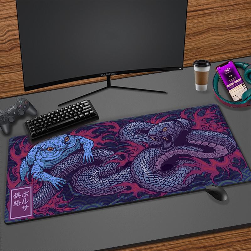 Большой игровой коврик для мыши с японским драконом, XXL клавиатура, геймерский коврик для мыши на столе, скоростной настольный коврик, коврик для мыши в стиле аниме