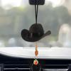 Тканевая ковбойская шляпа Подвесное украшение для автомобиля Веселый декор Применение для интерьера автомобиля Подарок для дорожного путешествия Универсальная посадка для большинства автомобилей