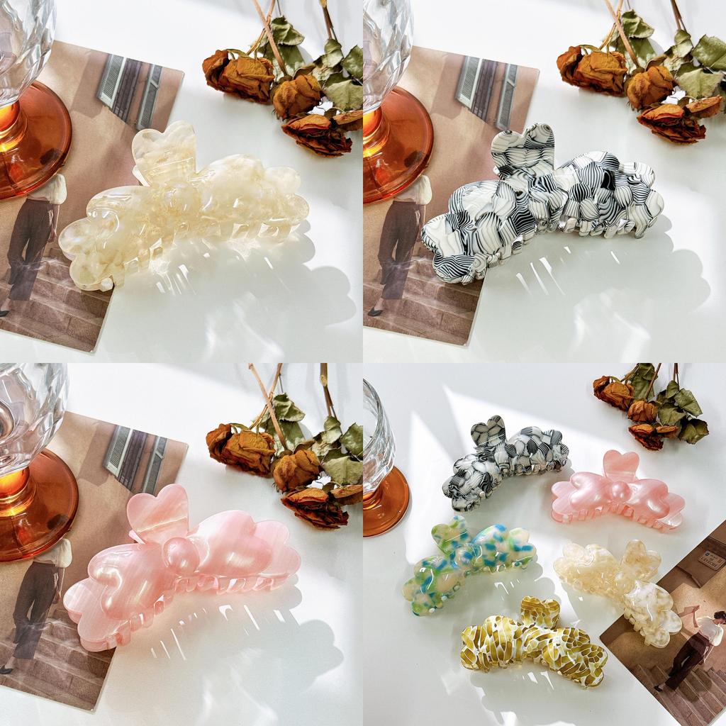 Acetate Elegant Multicolor Hair Claw For Chic Updos And Fashionable Everyday Hairstyles