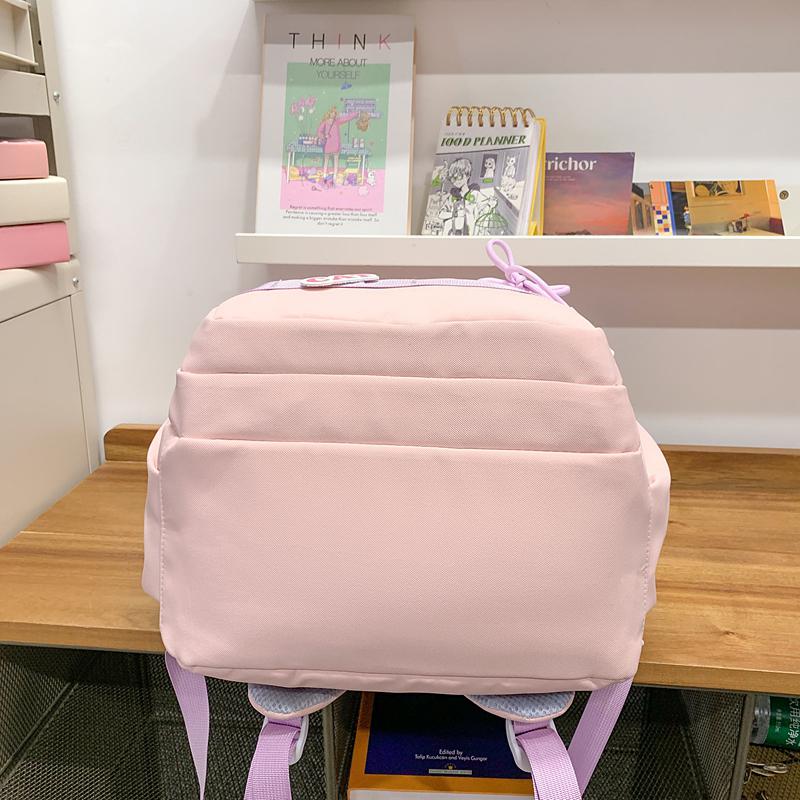 Школьный рюкзак для средней школы, женский, легкий, рюкзак с рисунком кота, большой емкости