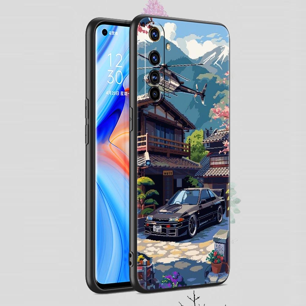 Спортивный автомобиль JDM Tokyo Drift Чехол для телефона Realme GT Neo 2 3 3T 5 12 11 5G 10 9 8 5G 7 6 GT5 GT3 GT2 Pro C21 C11 C25 C35