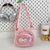 Transparent Two-dimensional Macaron Color Small Food Transparent Shoulder Bag Fashion Trend Badge Messenger Bag