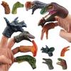5 шт. Креативный набор пластиковых пальчиковых кукол-динозавров для сказок на ночь, аксессуары для украшения рук на вечеринку, сувениры для вечеринки, подарки для игры