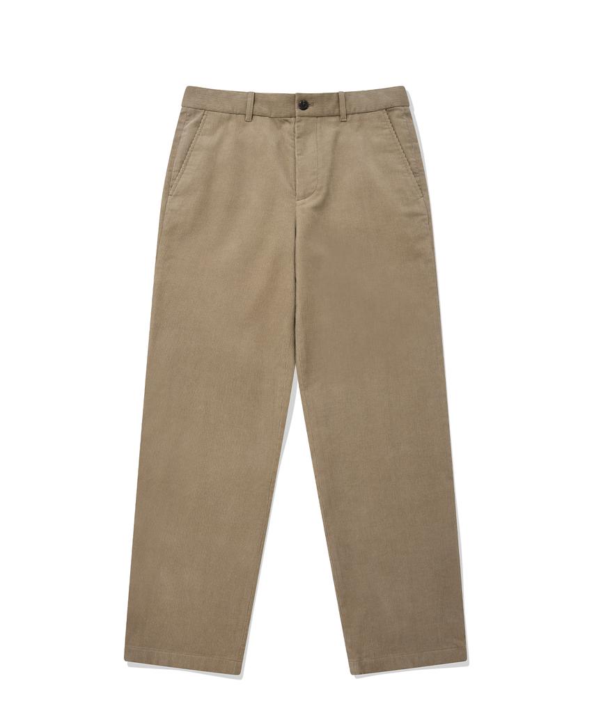 COVERNAT Standard Fit Corduroy Pants Beige