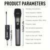 W-2 Wireless Rechargeable Microphone Home  KTV Outdoor Portable Singing Performance Microphone Handheld Microphone System