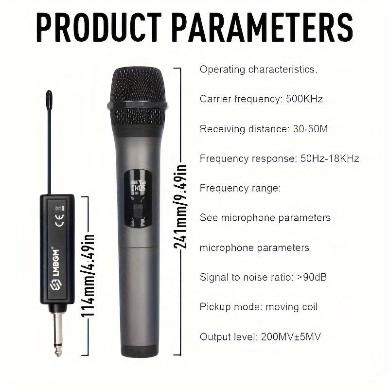 W-2 Wireless Rechargeable Microphone Home KTV Outdoor Portable Singing Performance Microphone Handheld Microphone System