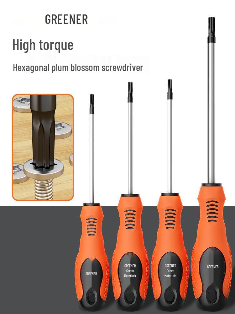 Green Forest Magnetic Hex & Mi Word Screwdriver Set: T8, T15, T20, T25, T30