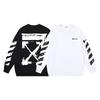 1271 Off-White 2026 Осень-Зима Новый Мужской и Женский Худи с Круглым Вырезом с Рисунком Стрел в Стиле Граффити