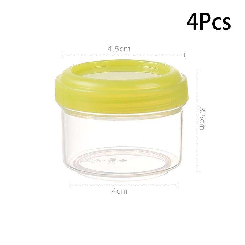 4 шт. 35 мл контейнеры для салатной заправки, пластиковые контейнеры для соуса с закручивающейся крышкой и крышкой, аксессуары для ланч-боксов
