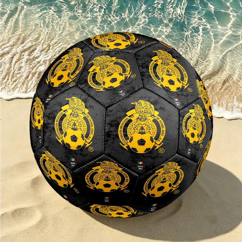 1pc Mexico Soccer Crest Office Size 5 Soccer Ball, Suitable for Practice Matches/tournament Training,Lightweight and Durable mxg7032