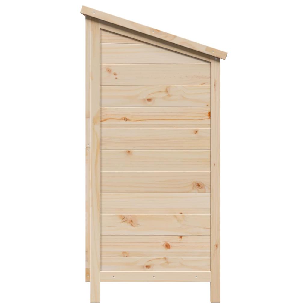Garden Shed Natural 106 x 56 x 113.5 cm Solid Spruce Wood