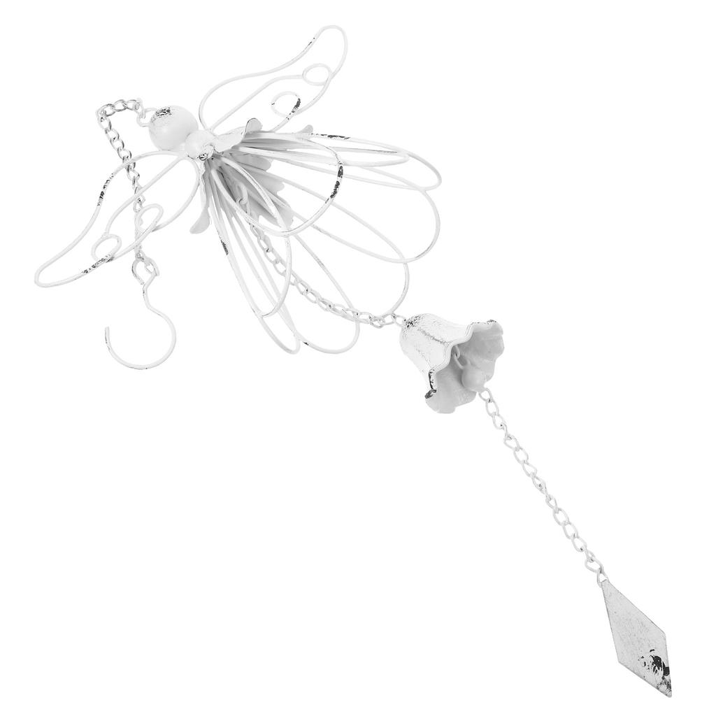 Retro Wind Chime Decorative Cast Iron Bell for Gardens Patios Vintage Outdoor Hanging Chimes Good Luck Angel Sound